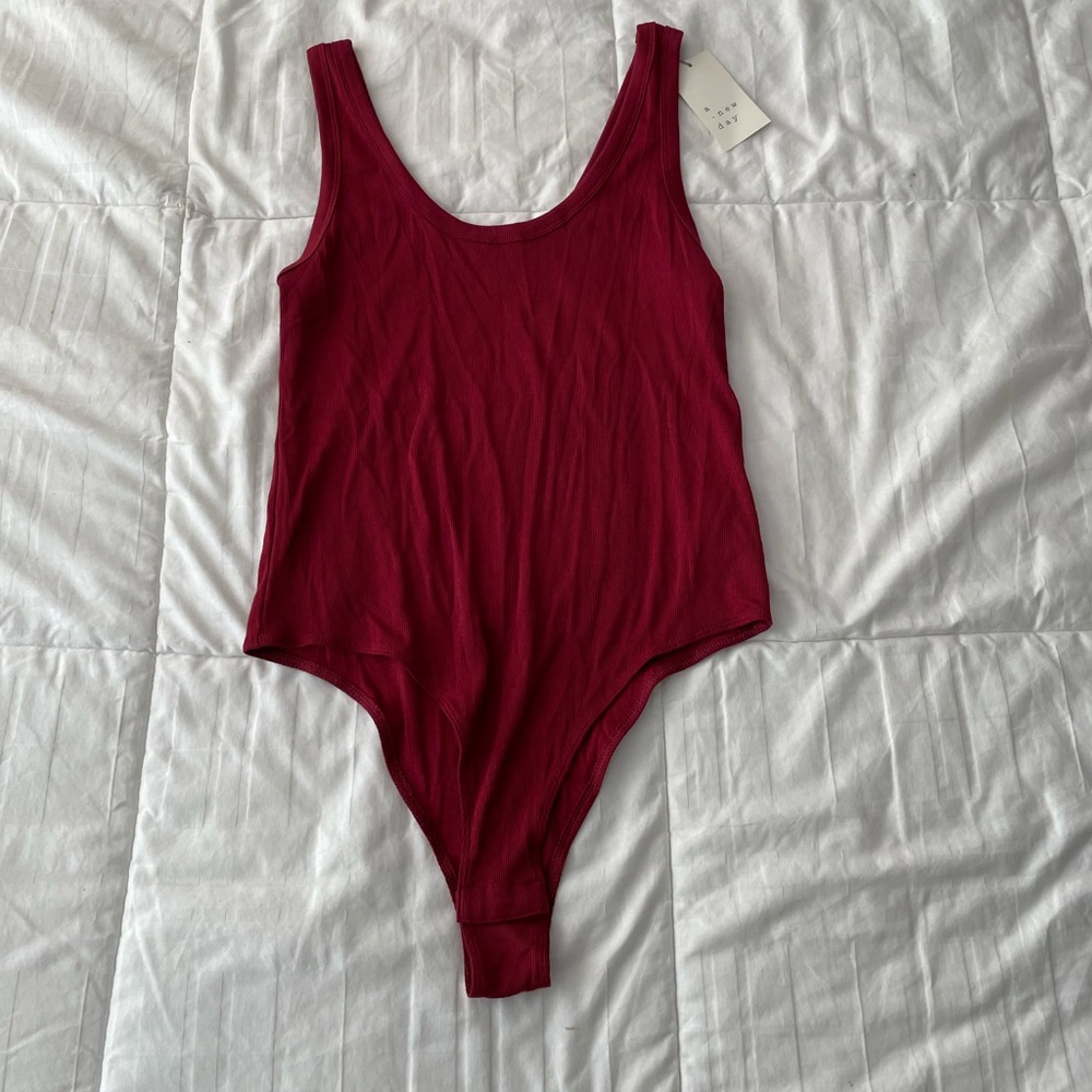 NWT Target A New Day Red Tank Top Bodysuit